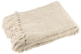 Plaid Chenille Polyester Greige - (57061)